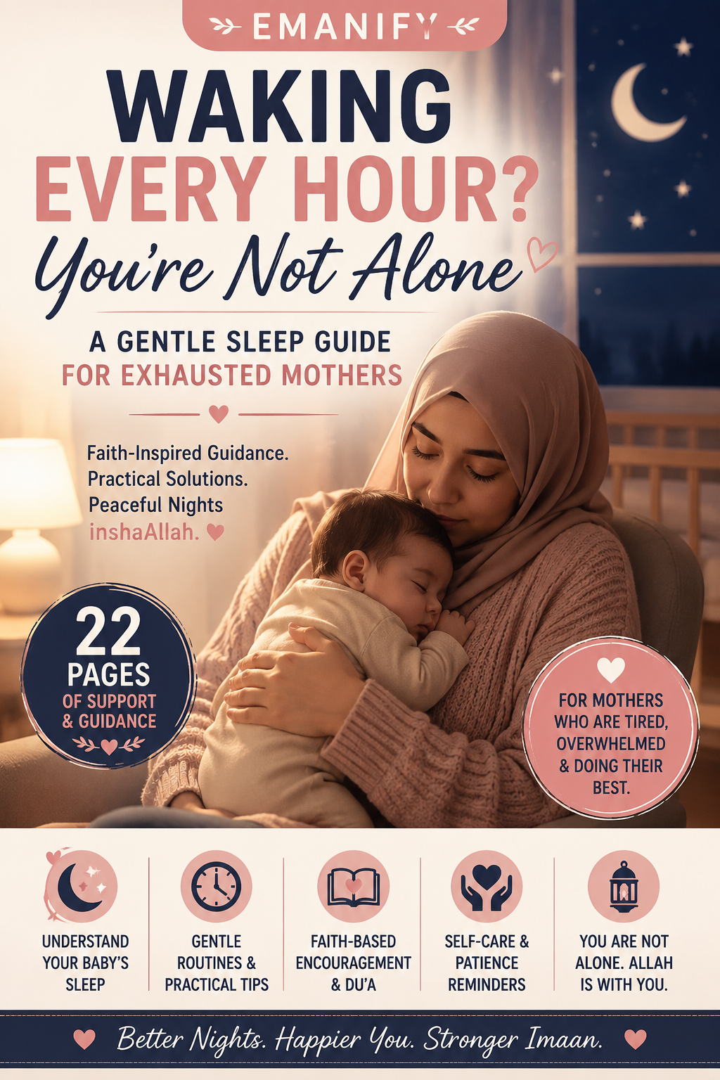 Waking Every Hour? You’re Not Alone — A Gentle Sleep Guide for Exhausted Mothers E-book (PDF)